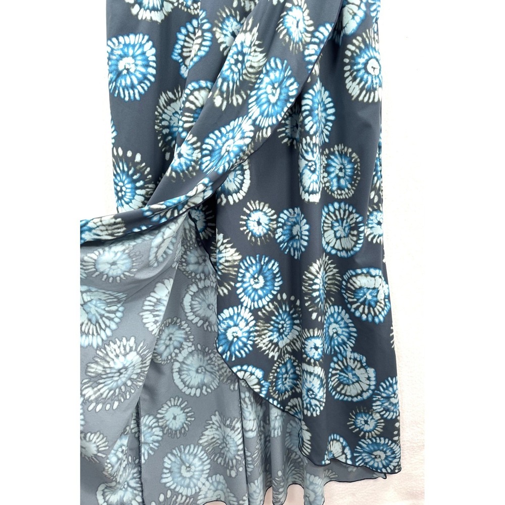 Toad&Co Navy Maxi Dress with Light Blue Floral Print - Picture 5 of 9